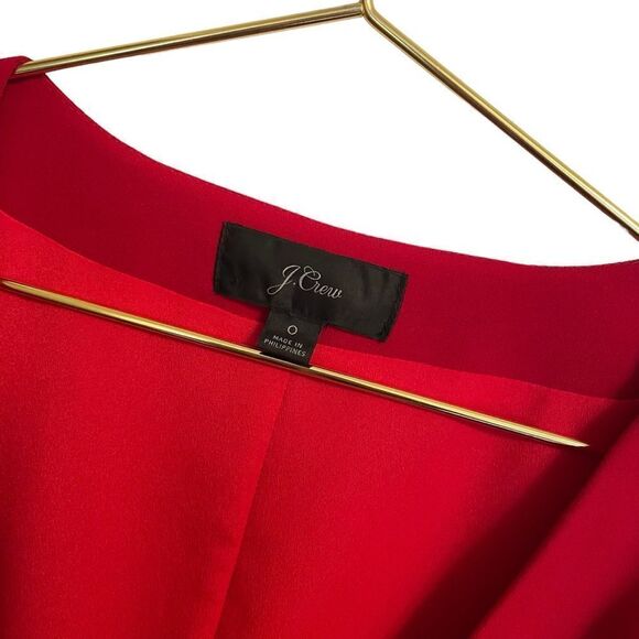 J. Crew 365 Crepe Wrap Dress Red Size 0 - Picture 4 of 10
